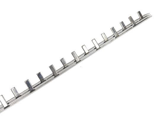 Bus Bar 10 Pins 2 Pole Single Phase electrical component by Electx Electrical Supply isolated on black background