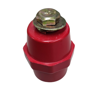 Grippes Bus Bar Insulator 12Kv SM-7105 red electrical insulation part with metal fastening bolt