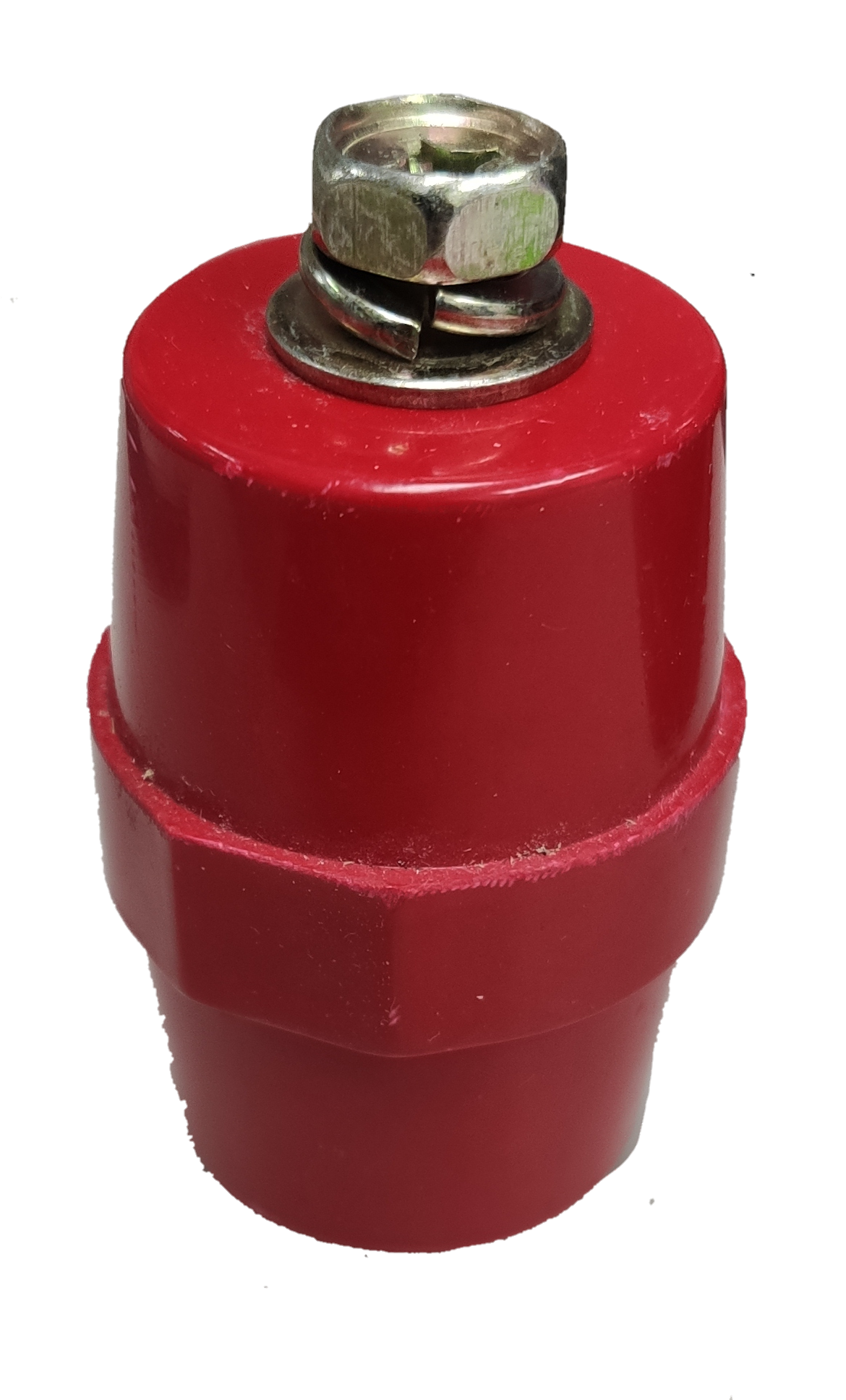 Red Bus Bar Insulator 15Kv SM-51 with metal nut for electrical circuitry and parts
