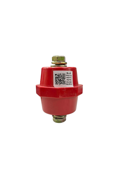 Grippes red Bus Bar Insulator SM-7120 with metal connectors for electrical circuitry and parts