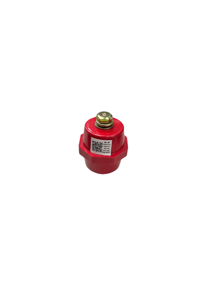 Grippes Bus Bar Insulator SM-7120 red electrical insulator with metal bolt and QR code label