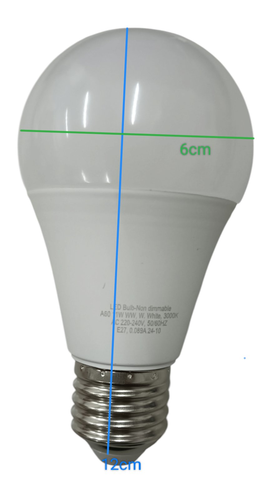 Butterfly 11W LED Bulb E27 220-240V with 6cm diameter and standard screw base