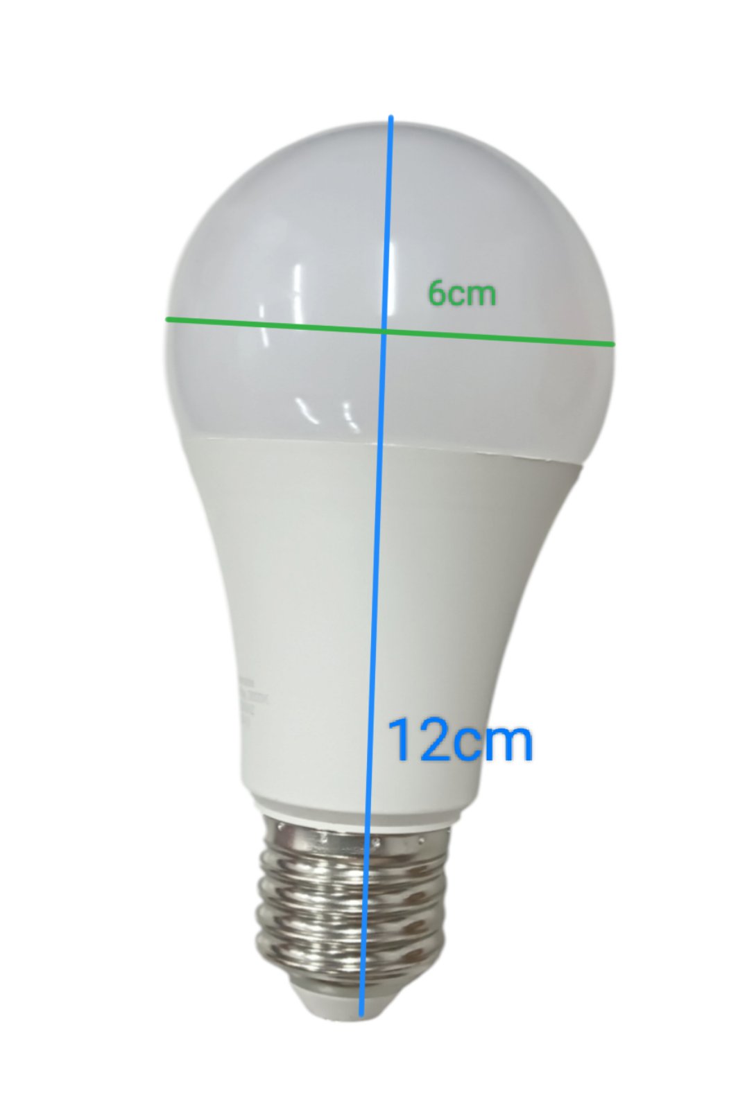 Butterfly 13W LED Bulb E27 220-240V measuring 12cm by 6cm with frosted white finish