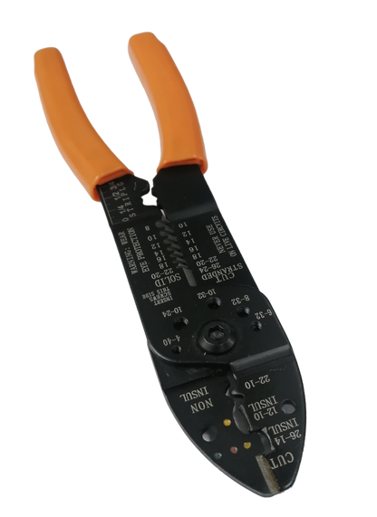 Butterfly 9 Inch Wire Stripper 225mm 2209 with orange handles and wire cutting and stripping features
