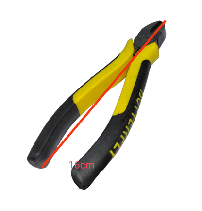 Butterfly Insulated Diagonal Cutting Pliers 152mm with yellow and black handles