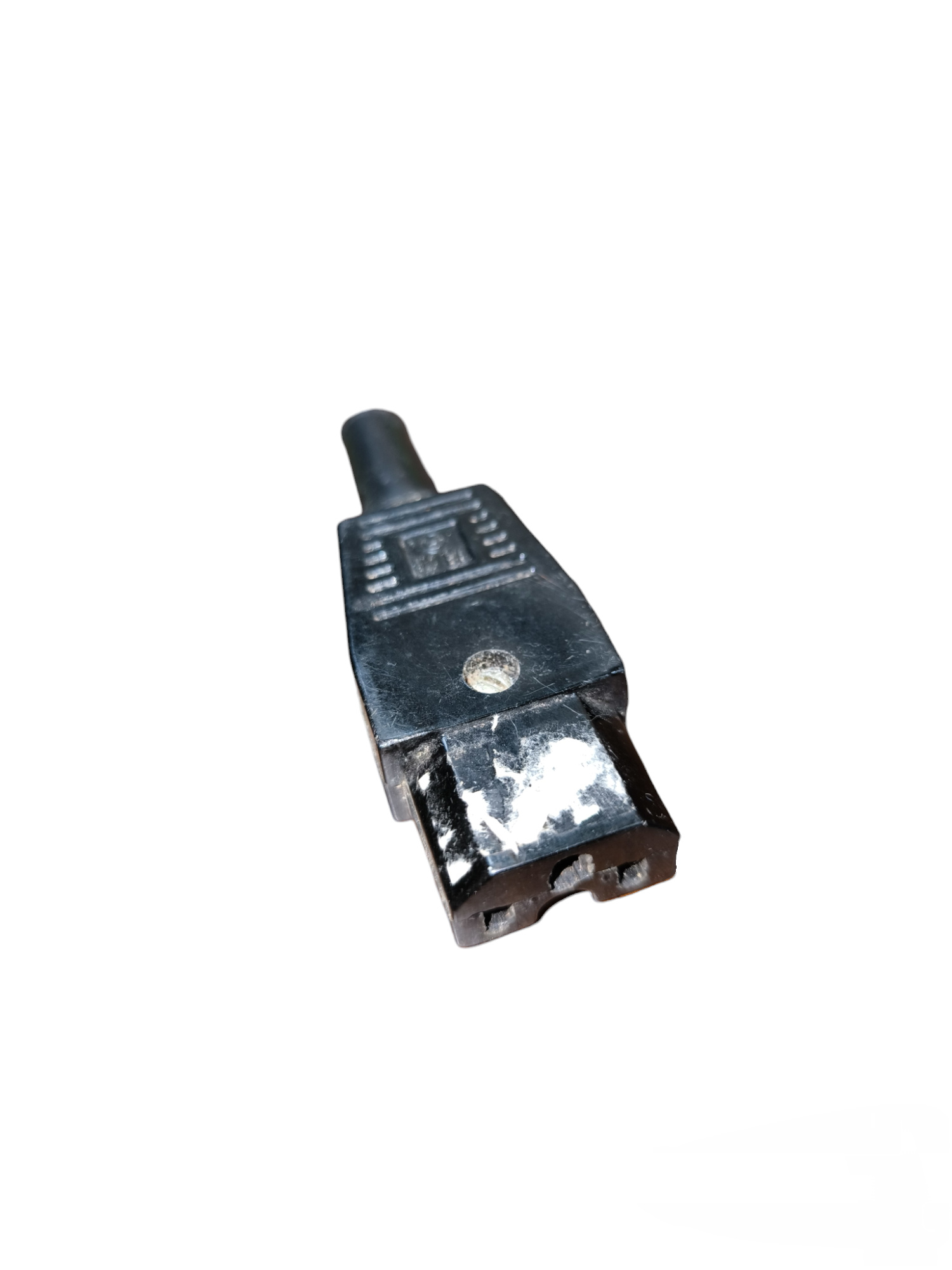 Electx Electrical Supply C14 Connector with Groove 10A 250V black electrical plug component