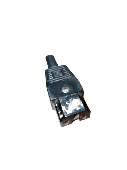 Electx Electrical Supply C14 Connector with Groove 10A 250V black electrical plug component
