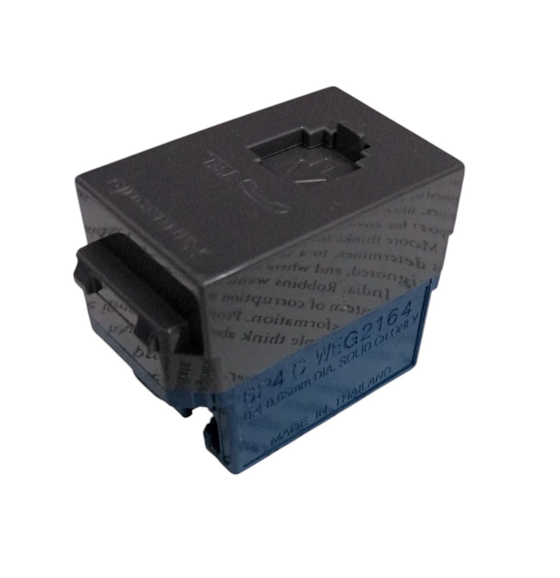 Panasonic Full Color Wide Series Telephone Modular Outlet 6P 4C Gray WEG2164H