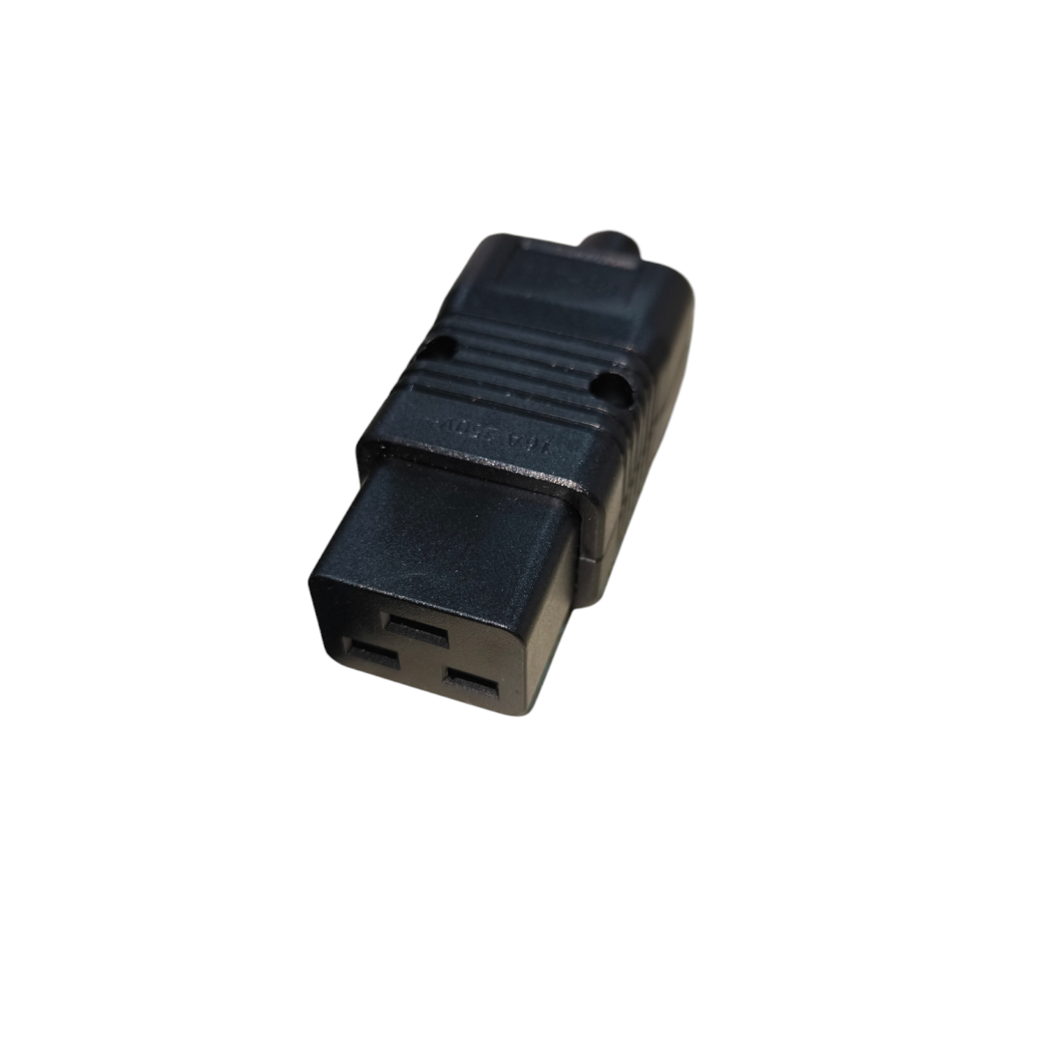 Grippes black C19 Female Computer Connetor for electrical circuitry and parts
