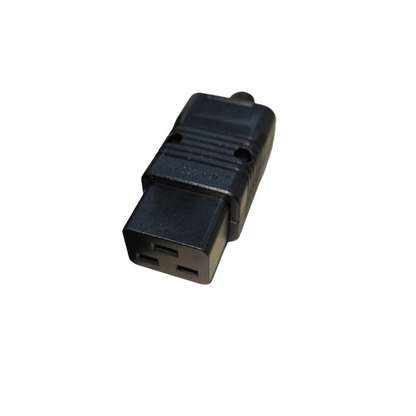 Grippes black C19 Female Computer Connetor for electrical circuitry and parts
