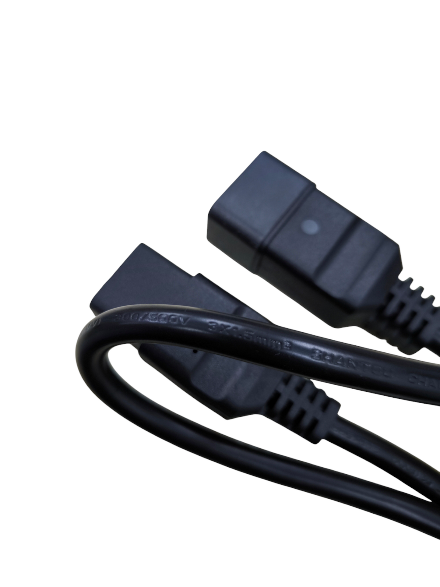 Black C19 Male to C20 Female Cord adapter cable for power connection from China