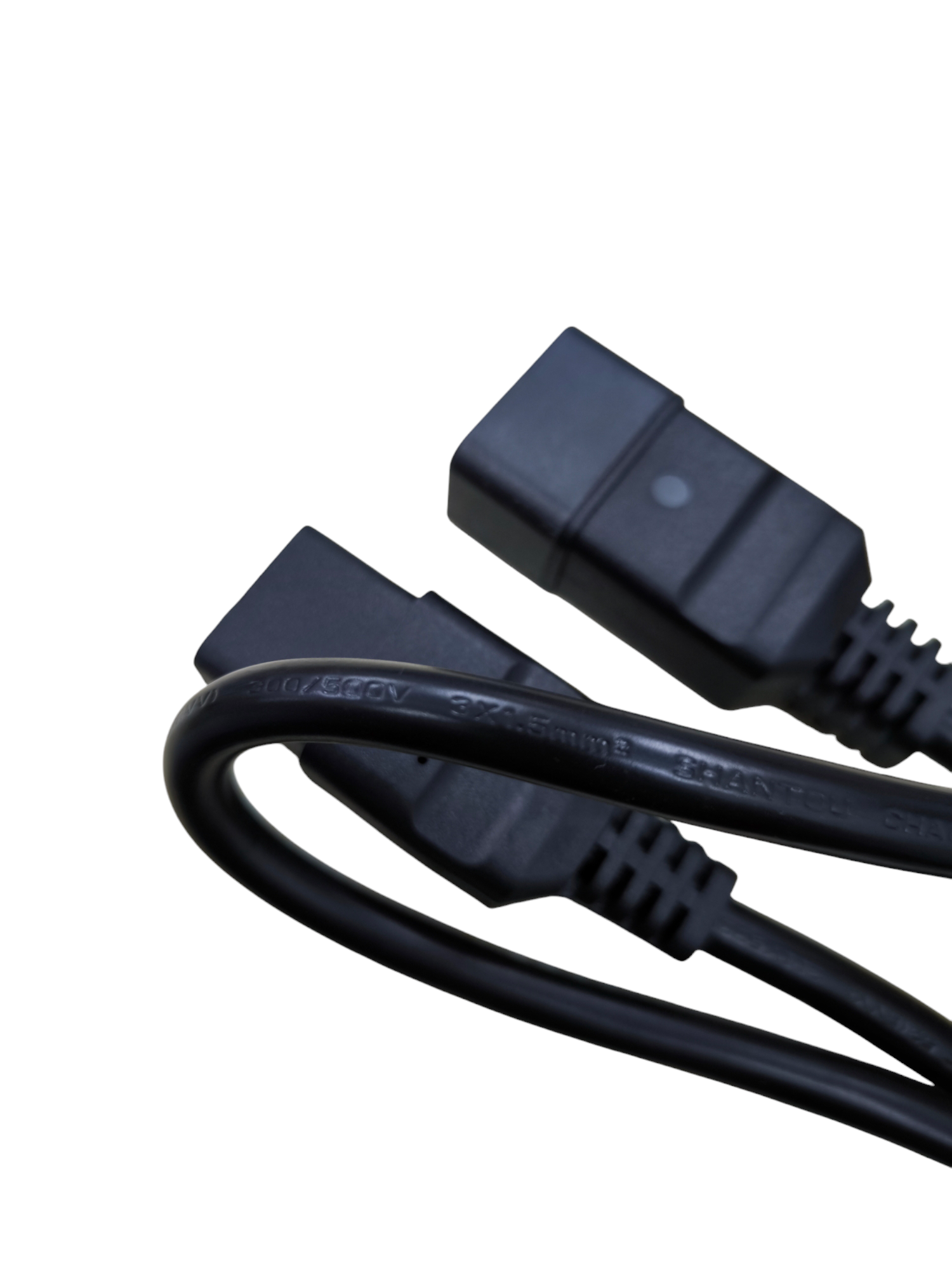 Black C19 Male to C20 Female Cord adapter cable for power connection from China