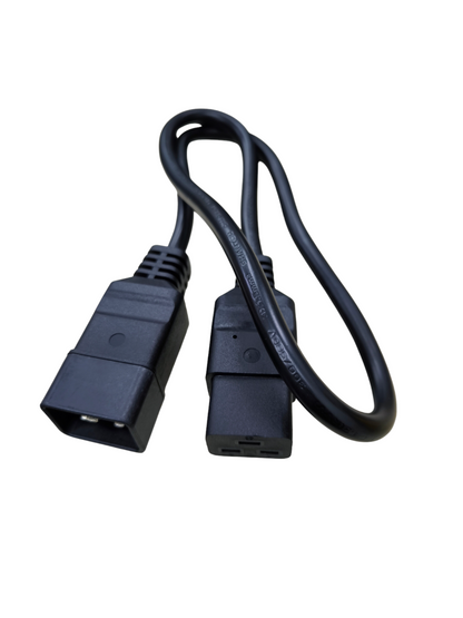 Black C19 Male to C20 Female Cord adapter cable for power connections from China vendor