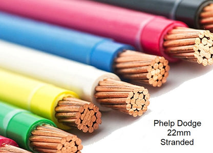 Phelps Dodge THHN Wire 22mm 4 AWG Stranded, Pre Cut (150 Meters) (1 Roll) Red