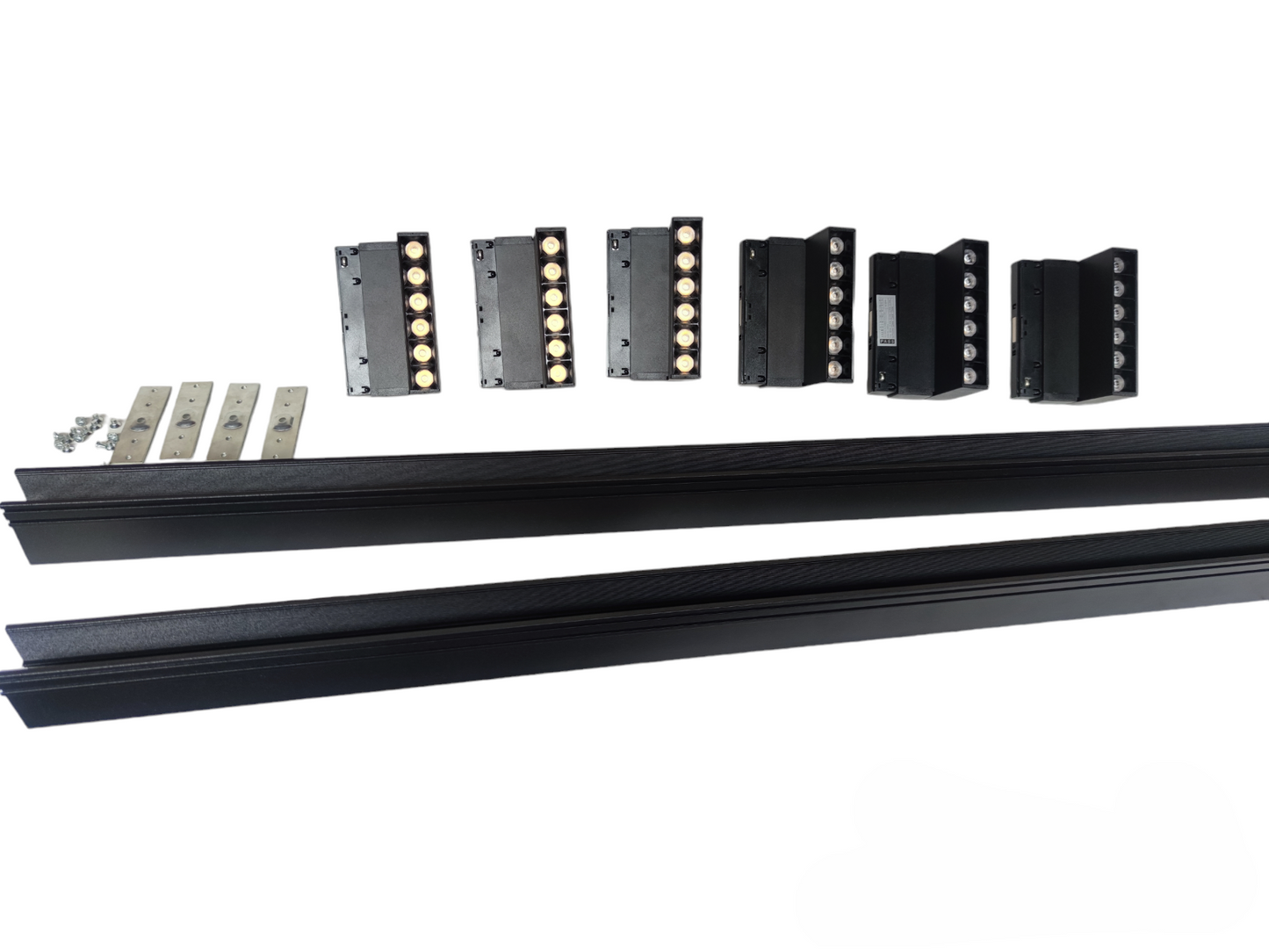 ILLUMIQ TERRA LED Magnetic Track Light 2 Meters 50mm with 6pcs 6W LED Foldable Grille Warm White 3000K 220V Series 20