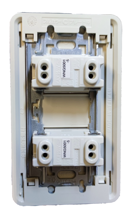 Panasonic 2 Gang 1 Way Switch Classic Series, 2 Gang Switch Classic Series 16A 250V WNG5001-5 /  WNF6202W-8