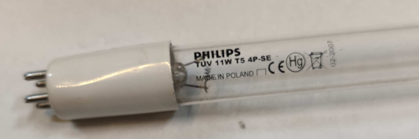 Philips Germicidal Tube 11W 4 Pins T-5, UV-C 11W T-5 Tube, Disinfecting Sterilizing Lamp for Water Station 25cm