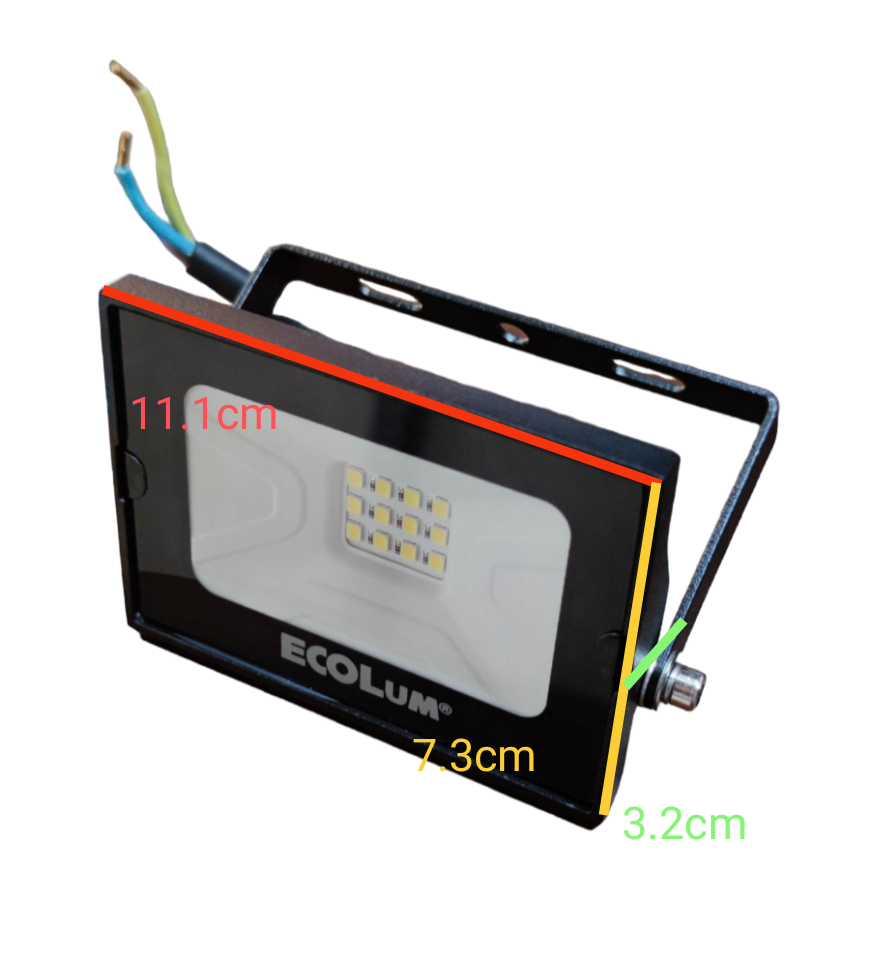 Ecolum 10W LED Flood Light 220V Daylight 6500K CFL3010DL