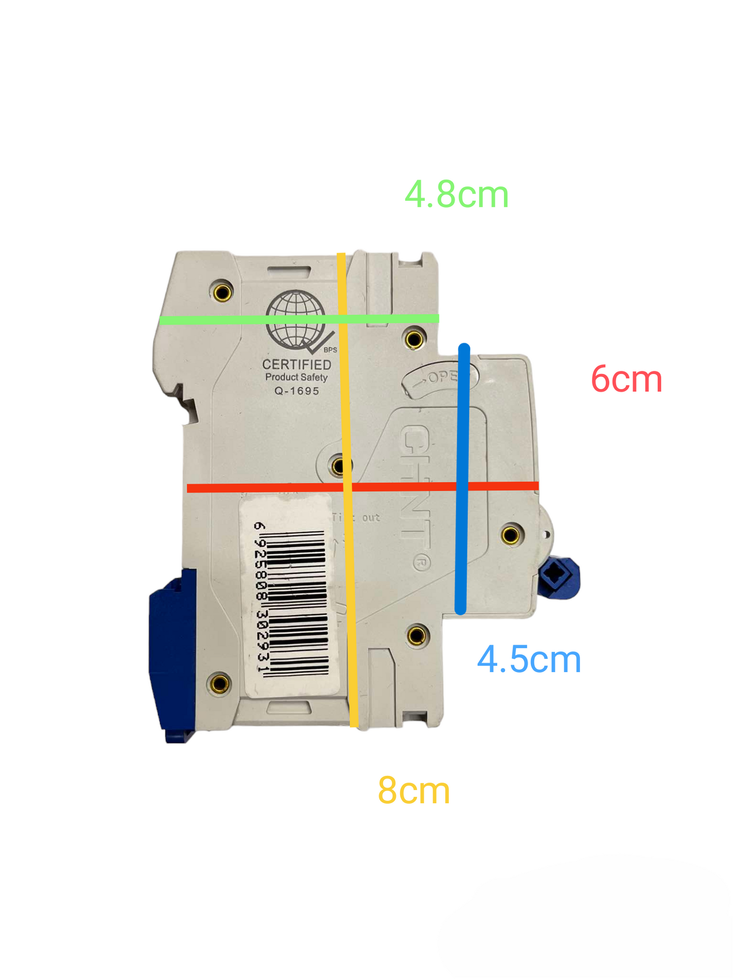 Chint 40A 1Pole 6KAIC 220V with indicator Miniature Circuit Breaker NB1-63 1P C40 6KADB