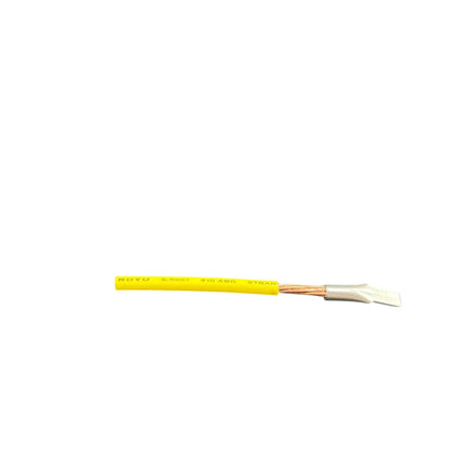 C45-4 Flat Head Terminal 2.0mm to 3.5mm yellow insulated cable with copper wire end