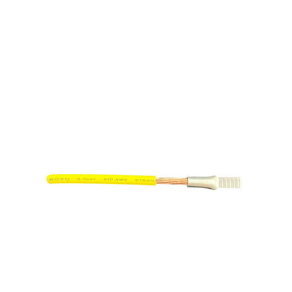 C45-4 Flat Head Terminal 2.0mm to 3.5mm yellow wire cable with copper strands from China