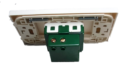 Omni 2 Gang USB Outlet 5V 2.1A with Plate Cover WUSB-002+WWP-111