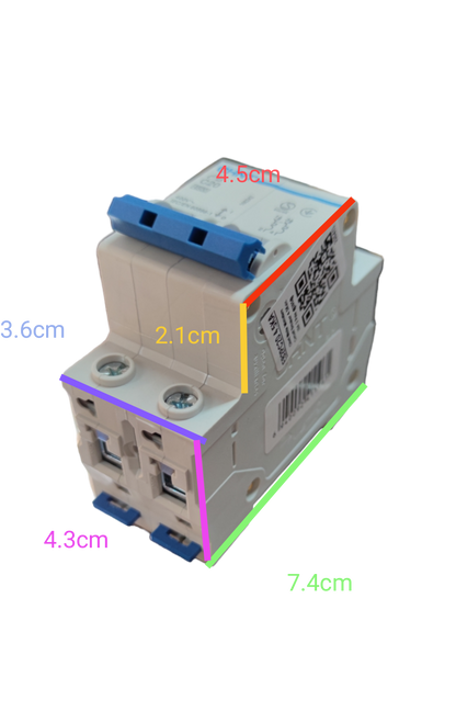 Chint 16A 2Pole 4.5KAIC 220V Miniature Circuit Breaker MCB