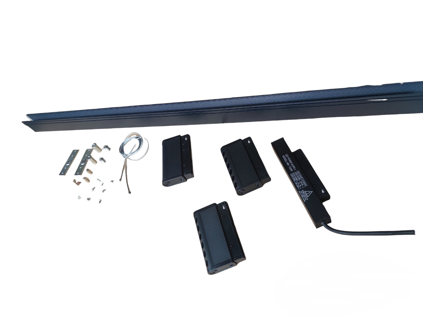 Magnetic Track Light 1 Meter 50mm with 3Pcs Rotary Grille Track Light Daylight 6500K 220V ( ILLUMIQ TERRA)