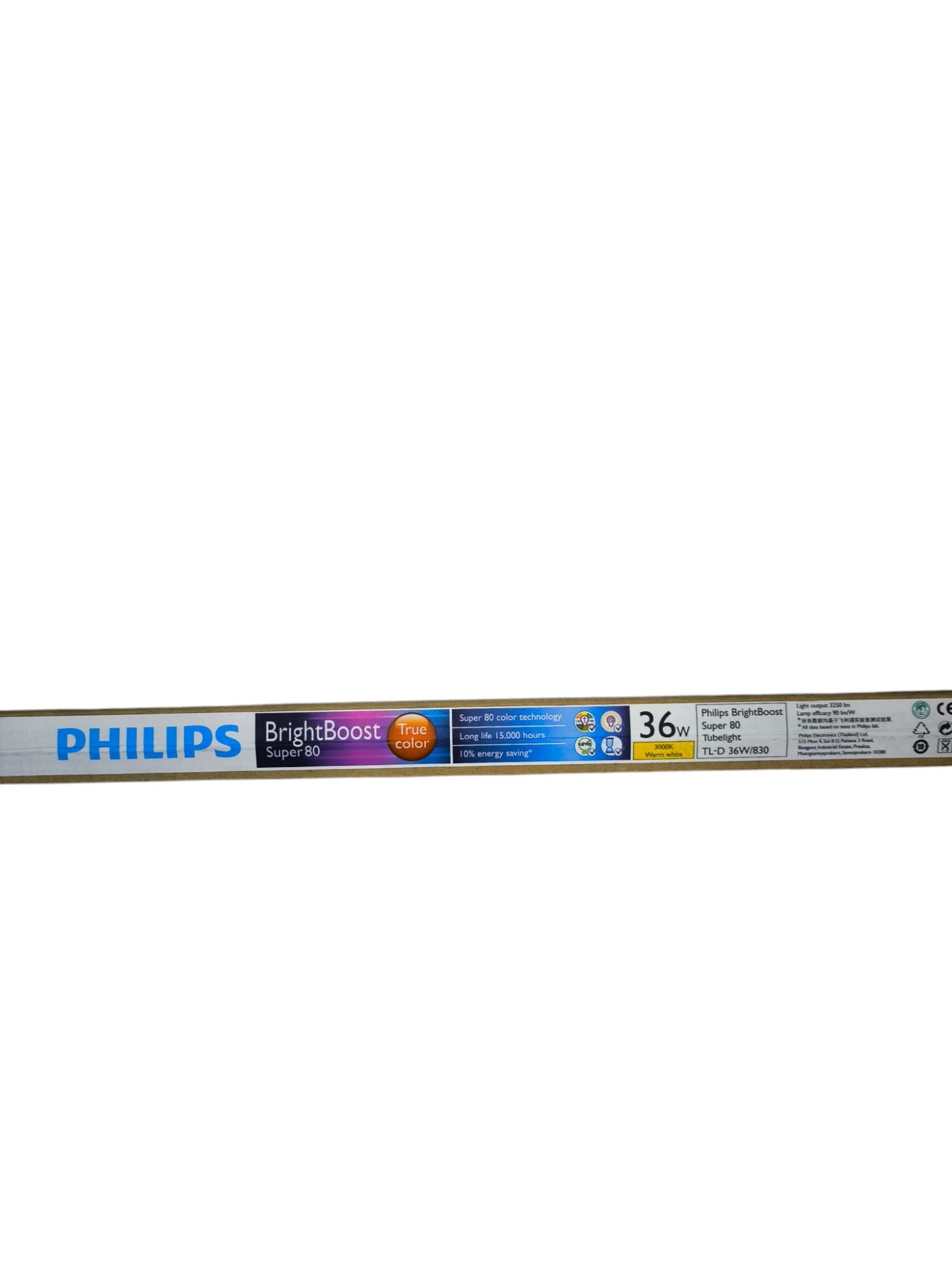 Philips 36W T8 TLD Fluorescent Tube Warm White 3000K( 2Pcs)