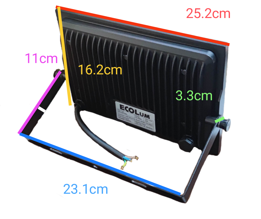 Ecolum 70W LED Flood Light 220V Daylight 6500K CFL3070DL