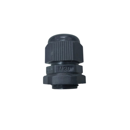 Grippes Cable Gland M20 6-12mm in black for secure cable management and protection