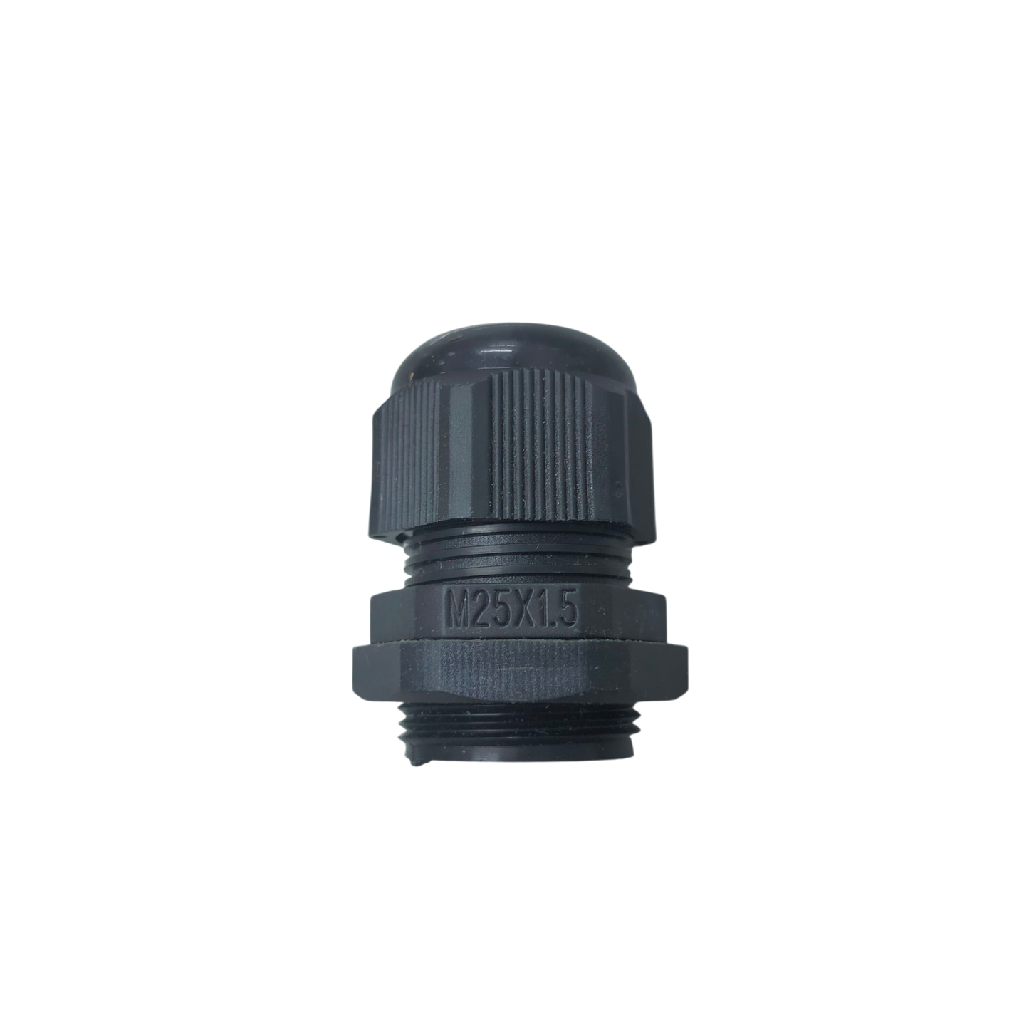 Grippes Cable Gland M25 13-18mm black plastic cable management fitting with threaded design