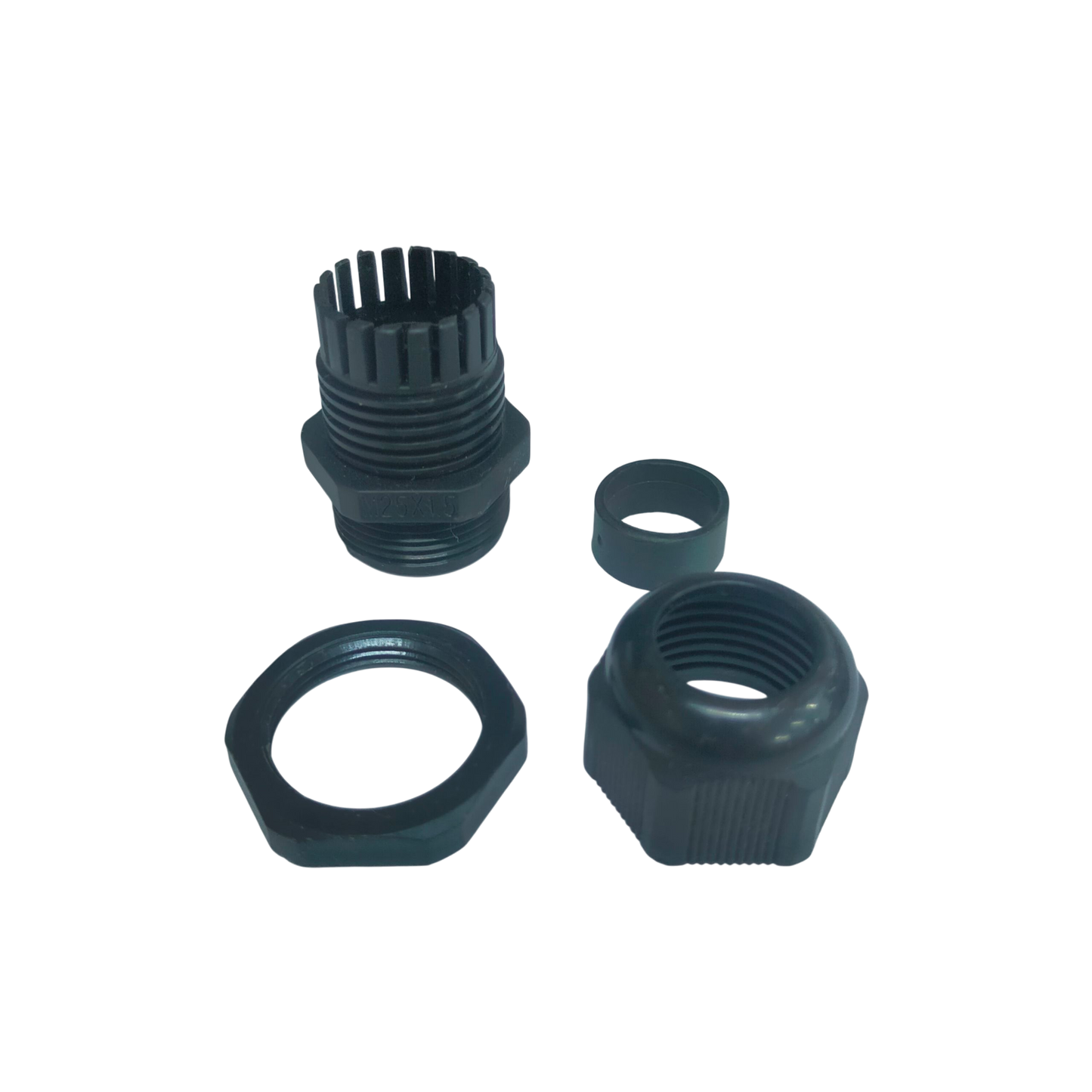 Grippes Cable Gland M25 13-18mm black plastic cable management parts set