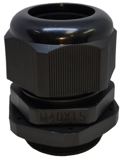 Grippes Cable Gland M40 22-28mm black durable plastic cable management connector