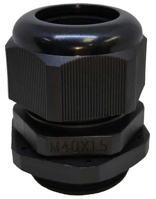 Grippes Cable Gland M40 22-28mm black durable plastic cable management connector