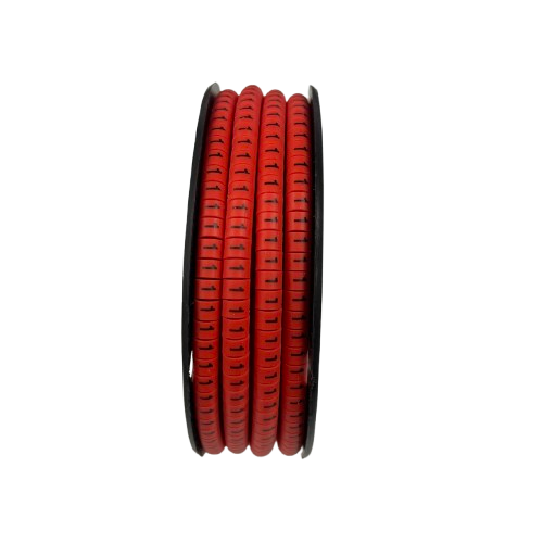 Cable Marker 1 - Red, flexible cable management solution for organizing and labeling wires