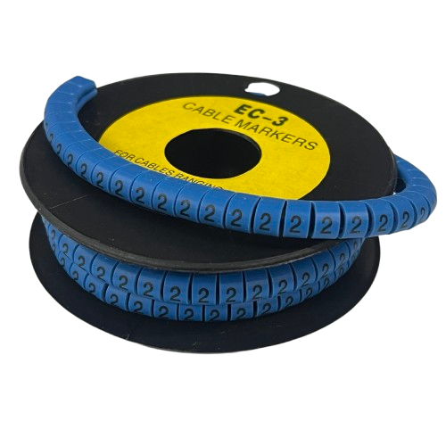 Grippes Cable Marker Blue - 2 on spool for efficient cable organization and identification