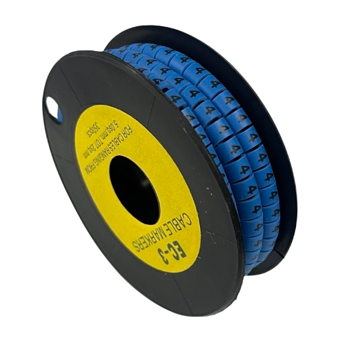 Grippes Cable Marker Blue - 4 on a spool for easy cable organization and identification