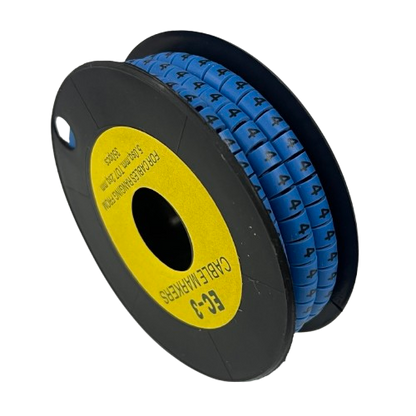 Grippes Cable Marker Blue - 4 on a spool for easy cable organization and identification