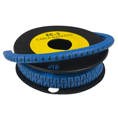 Grippes Cable Marker Blue - 4 for organized cable management and easy identification