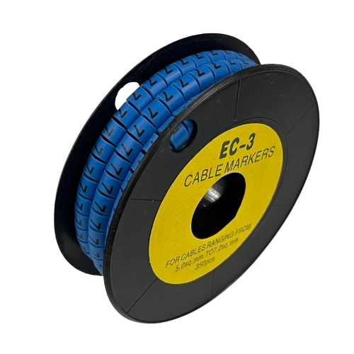 Grippes Cable Marker Blue - 7 on spool for organizing and labeling cables efficiently