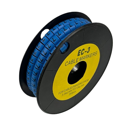 Grippes Cable Marker Blue - 7 on spool for organizing and labeling cables efficiently