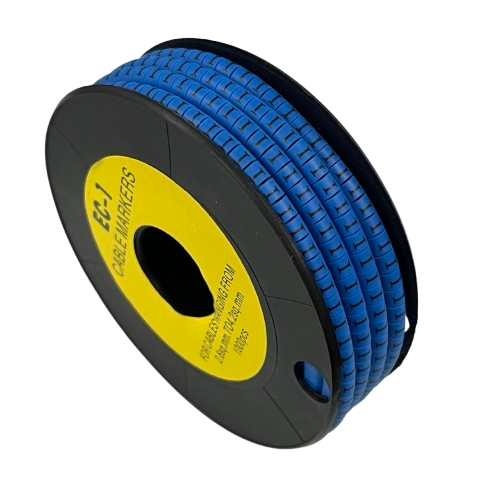 Grippes Cable Marker Blue - I on a spool for organized and efficient cable management