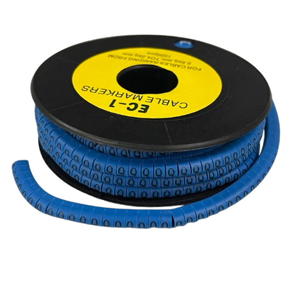 Grippes Cable Marker Blue - Q on a spool for organizing and identifying cables easily
