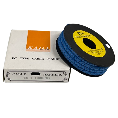 Grippes Cable Marker Blue - V roll with 1000 pieces for efficient cable organization
