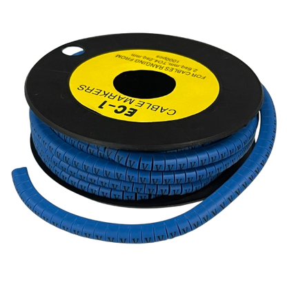 Grippes Cable Marker Blue - V on a roll, designed for organized cable management solutions