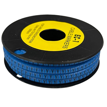 Grippes Cable Marker Blue - Y for effective cable organization and management
