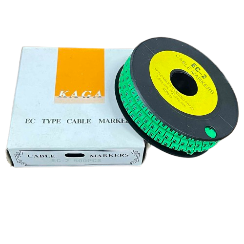 Grippes Cable Marker Green - W 500-piece roll for effective cable organization and management
