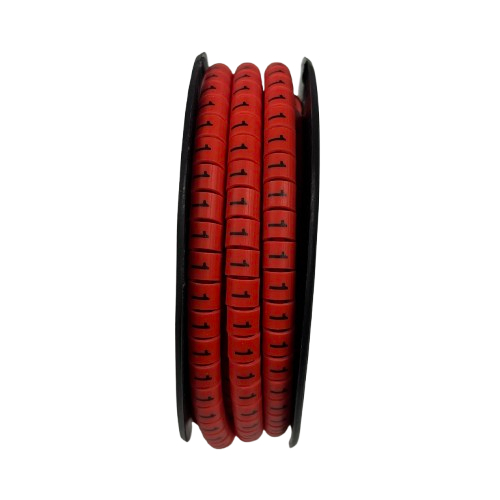 Grippes Cable Marker Red - 1 500pcs for organized cable management and labeling in various applications
