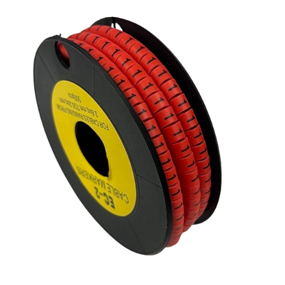 Grippes Cable Marker Red - 1 500pcs on a spool for organized cable management